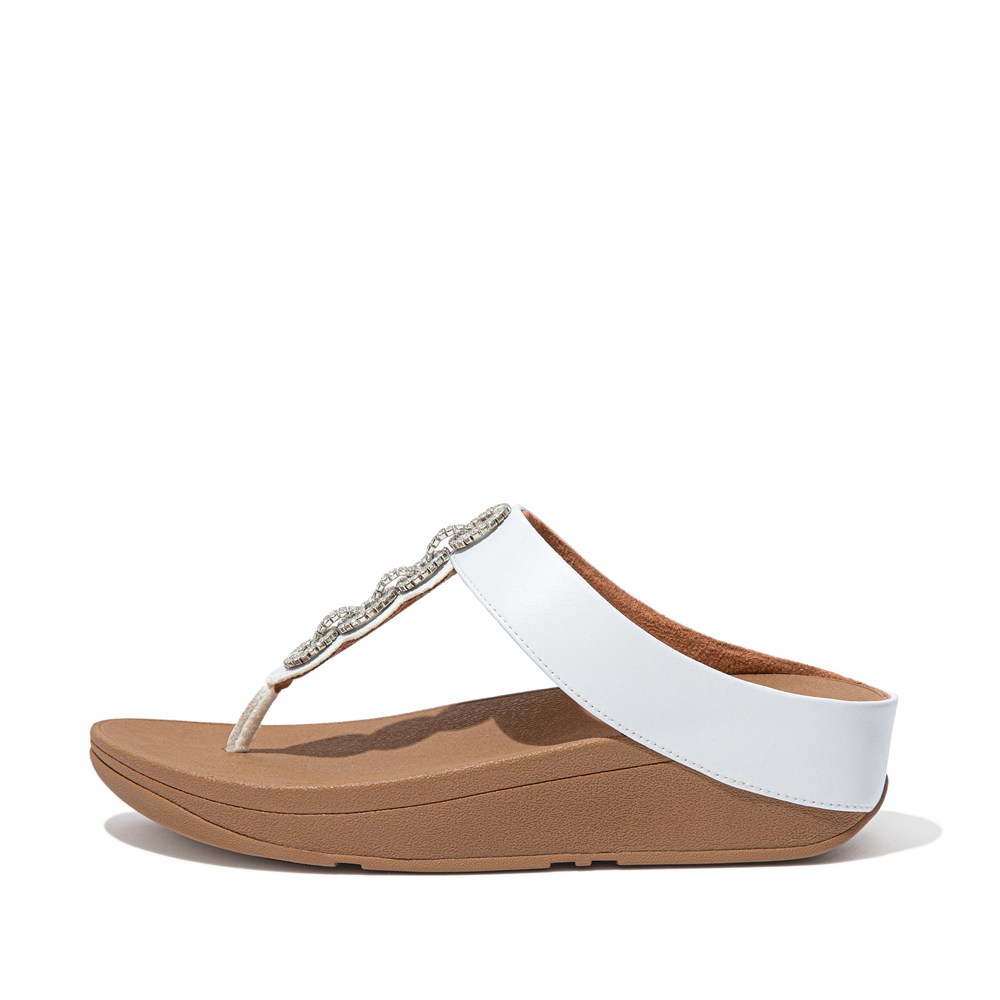 white fitflop sandals